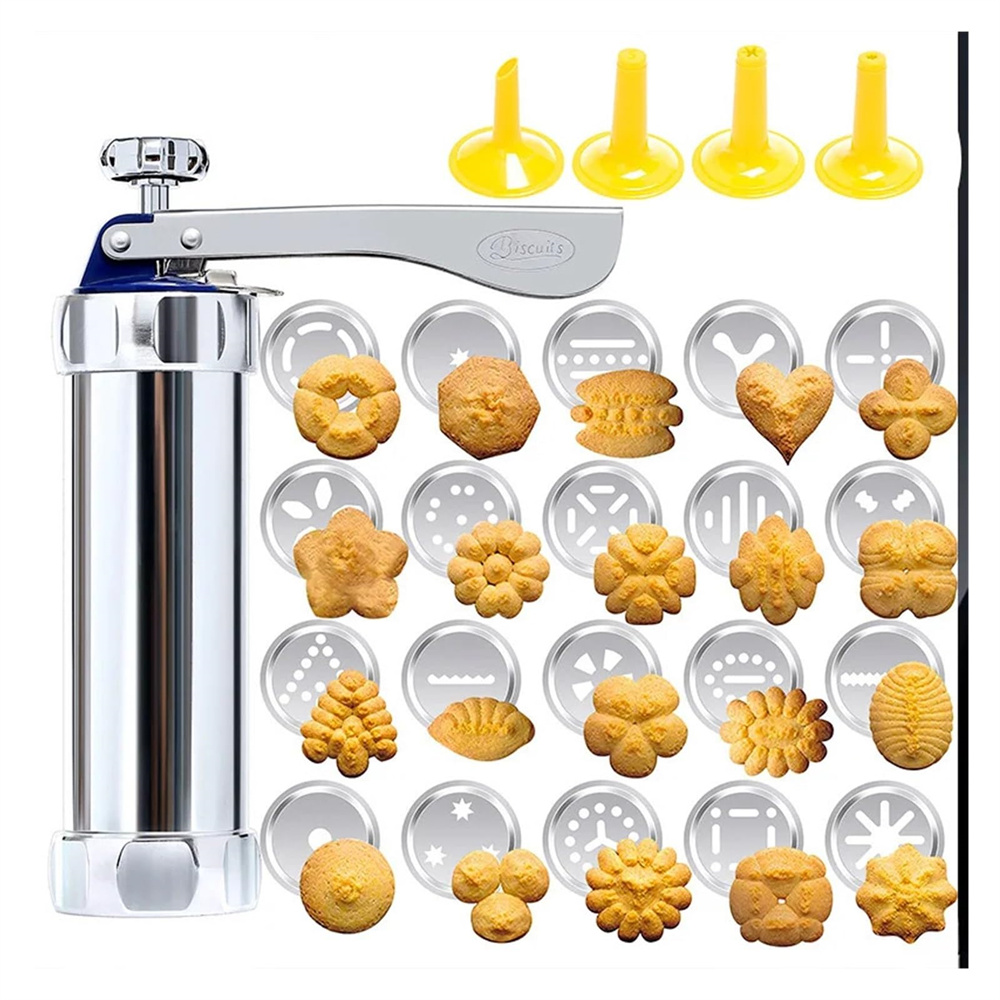Churros Maker Gun - مجموعة مسدس تشكيل الكوكيز من الألومنيوم،